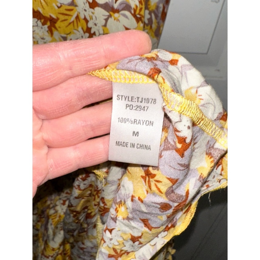 GiGio by Umgee Petal Party Maxi, Honey Yellow size Medium - Picture 10 of 10